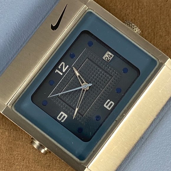 Nike Blue Sports Watch almost new sharp Blue Lite Dial - Main Image